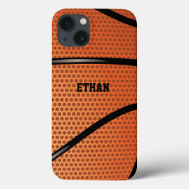 Funda Para iPhone 13 Tema del deporte de baloncesto personalizado
