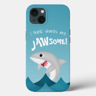 Funda Para iPhone 13 Tema del tiburón infantil