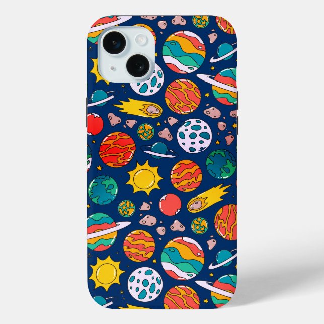 Funda De Case-Mate Para iPhone Tema espacial (Reverso )