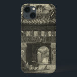 Funda Para iPhone 13 Templo imperial asiático en blanco y negro<br><div class="desc">Visitantes reunidos frente a este templo imperial asiático,  listos para entrar. La impresionante impresión está hecha en blanco y negro,  lo que le da a la pieza un aspecto antiguo que imita el tiempo que representa. ¡Pon esto en tu muro hoy y disfruta!</div>