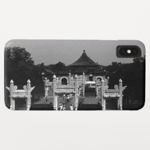 Funda Para iPhone XS Max templo vintage de Pekín del parque del cielo