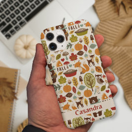 Funda Para iPhone 15 Pro Temporada de otoño personalizado del patrón de los