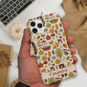 Funda Para iPhone 15 Pro Temporada de otoño personalizado del patrón de los