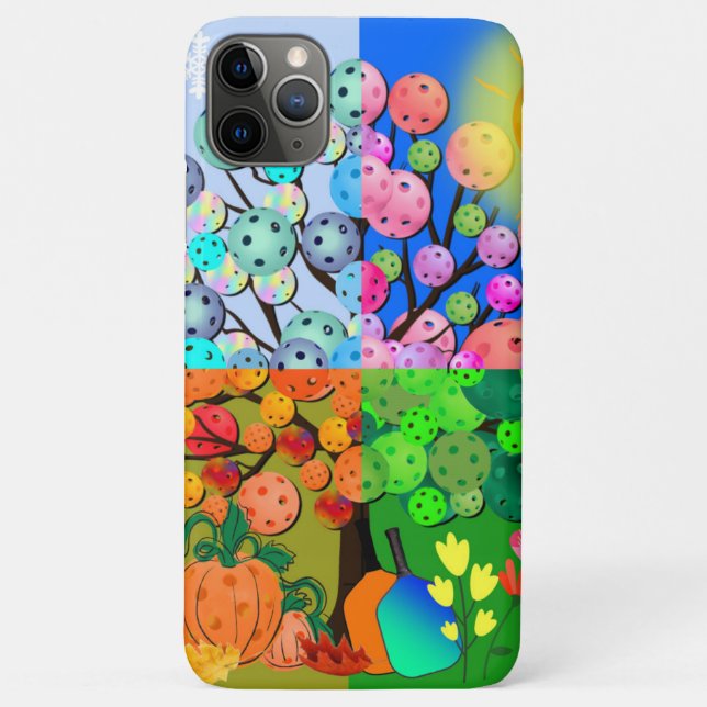 Funda De Case-Mate Para iPhone Temporada de Pickleball Siempre Invierno Primavera (Reverso)