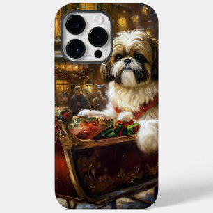 Funda Para iPhone 14 Pro Max De Case-Mate Temporada Navideña del Shih Tzu