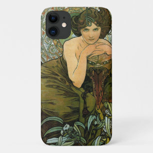 Funda Para iPhone 11 Temptress Verde Esmeralda Vintage Art Nouveau Much