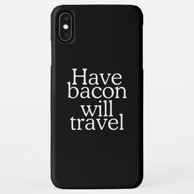 Funda De Case-Mate Para iPhone Ten Bacon Will Travel (Reverso)
