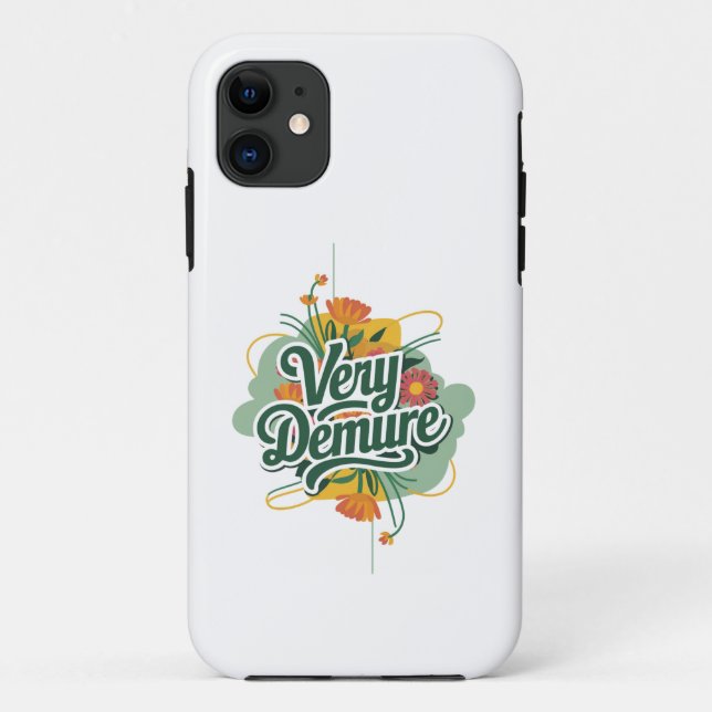 Funda De Case-Mate Para iPhone Tendencia Muy Discreta Muy Consciente Discreta y C (Reverso)