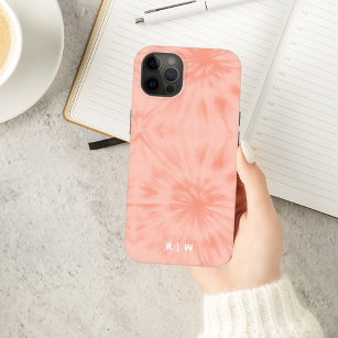 Funda Para iPhone 14 De Case-Mate Teñido anudado   Estuche para iPhone Coral Pink Mo