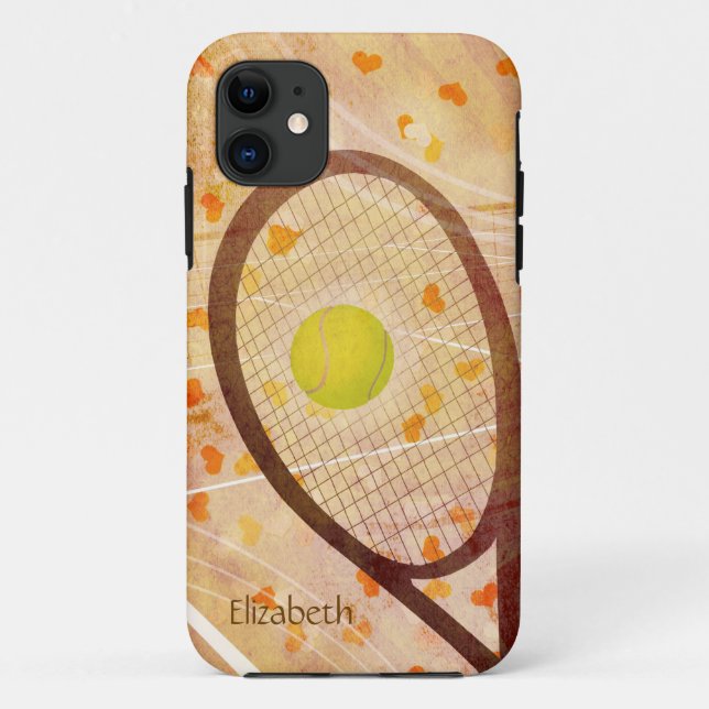 Funda De Case-Mate Para iPhone Tenis Ama el Tenis Femenino (Reverso)