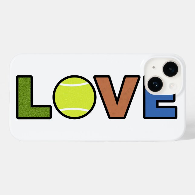 Funda De Case-Mate Para iPhone Tennis Love Phone Case (Reverso  (Horizontal))