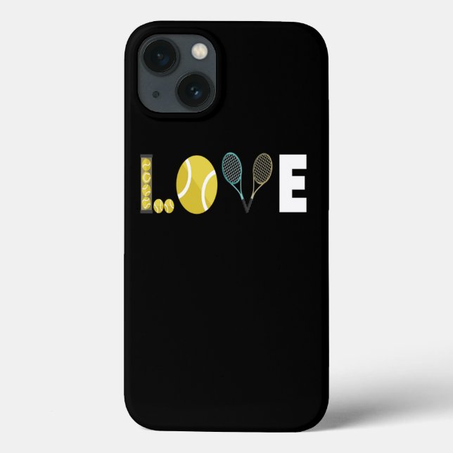 Funda De Case-Mate Para iPhone Tennis Love Racket (Reverso)