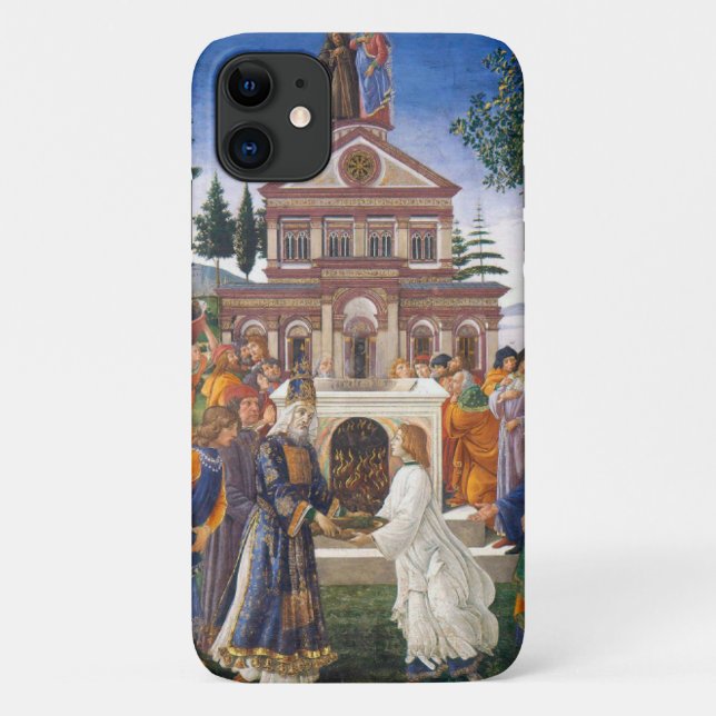 Funda De Case-Mate Para iPhone Tentaciones de Cristo, Sandro Botticelli (Reverso)