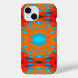 Funda Para iPhone 15 Tequila Sunrise Ombre Geométrico Resumen Arte