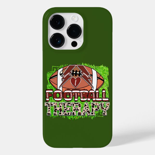 Funda De Case-Mate Para iPhone Terapia del fútbol (Reverso )