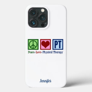 Funda Para iPhone 13 Pro Terapia física Paz Amor PT Personalizado