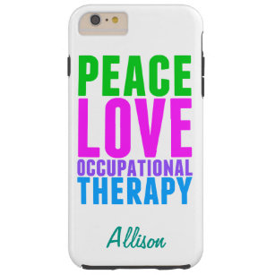 Funda Resistente Para iPhone 6 Plus Terapia profesional del amor de la paz