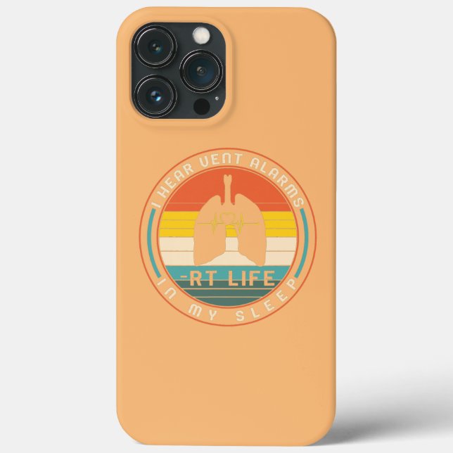 Funda De Case-Mate Para iPhone Terapia Respiratoria Oído Alarmas de Ventilación R (Reverso )