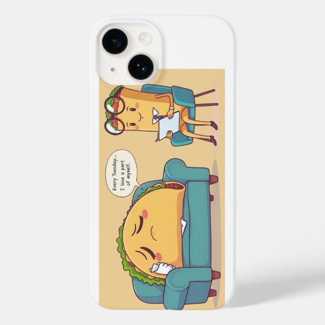 Funda De Case-Mate Para iPhone Terapia Taco Martes - Comida divertida Personaliza (Reverso )