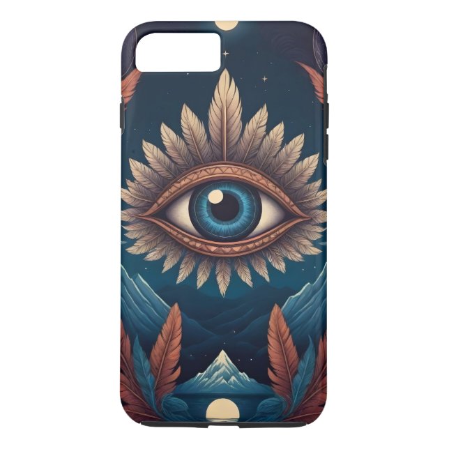 Funda De Case-Mate Para iPhone Tercer ojo moderno personalizado (Reverso)
