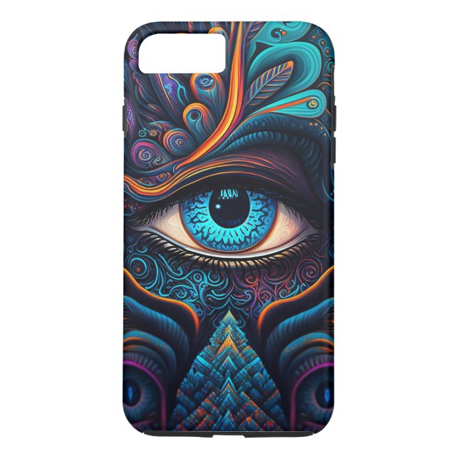 Funda De Case-Mate Para iPhone Tercer ojo moderno personalizado (Reverso)