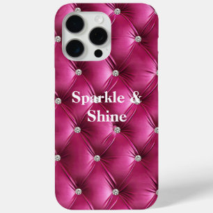 Funda Para iPhone 15 Pro Max Terciopelo Faux Pink cálido