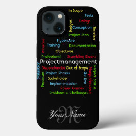 Funda Para iPhone 13 Términos de administración de proyectos para direc