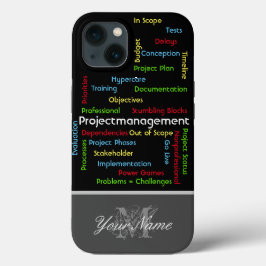 Funda Para iPhone 13 Términos de administración de proyectos para direc