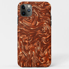 Funda Para iPhone 11 Pro Max Terracota marrón texturizada