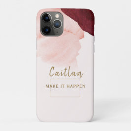 Funda Para iPhone 11 Pro Terracota Rosa Claro Abstracto