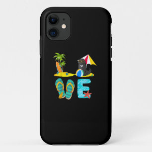 Funda Para iPhone 11 Terranza de vacaciones de verano Amar a los neon