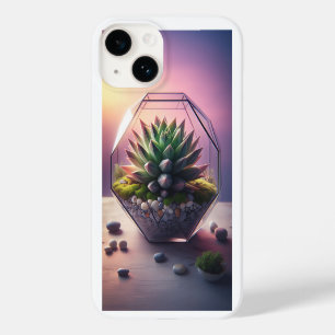 Funda Para iPhone 14 De Case-Mate Terrario de Suculentas Geométrico Moderno - Minima
