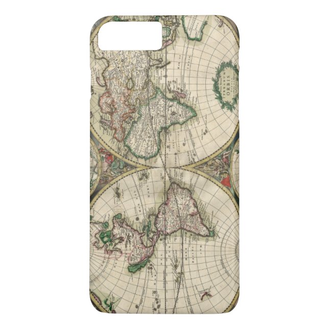 Funda De Case-Mate Para iPhone Terrarum Orbis Tabula (Reverso)