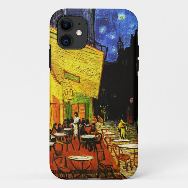 Funda De Case-Mate Para iPhone Terraza Cafe Van Gogh De Noche (Reverso)