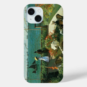 Funda Para iPhone 15 Terraza junto al mar por Claude Monet