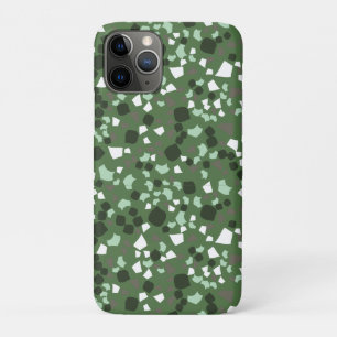 Funda Para iPhone 11 Pro Terrazo verde y blanco Modernidad mínima