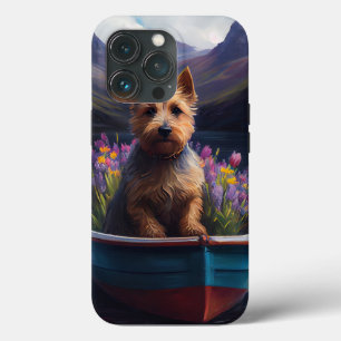 Funda Para iPhone 13 Pro Terrier Australiano en Paddle: Una Aventura Escéni