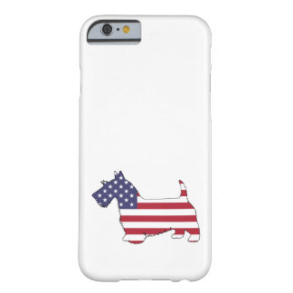 Funda Barely There Para iPhone 6 Terrier escocés - "bandera americana "