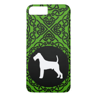 Funda Para iPhone 8 Plus/7 Plus Terrier irlandés con diseño céltico del nudo