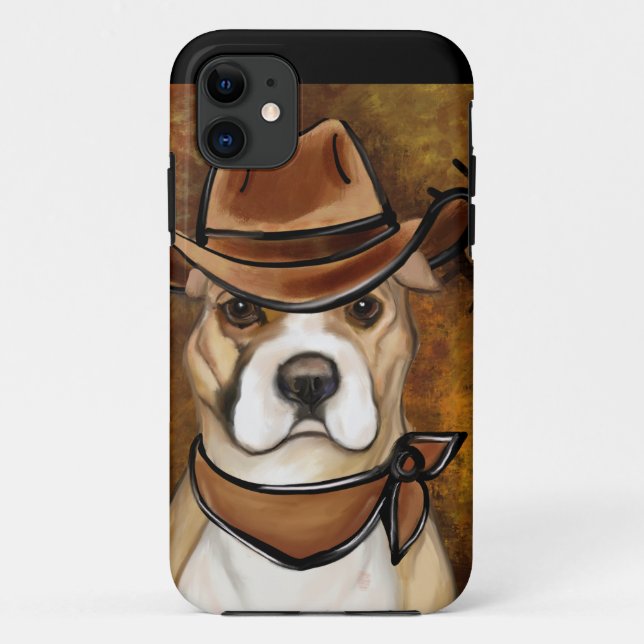 FUNDA DE Case-Mate PARA iPhone TERRIER STAFFORDSHIRE AMERICANO        (Reverso)