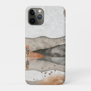 Funda Para iPhone 11 Pro Terroso paisaje lunar bohemio del lago de terracot
