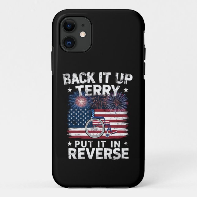 Funda De Case-Mate Para iPhone Terry Retrocede Ponlo En Reversa Fuegos Artificial (Reverso)