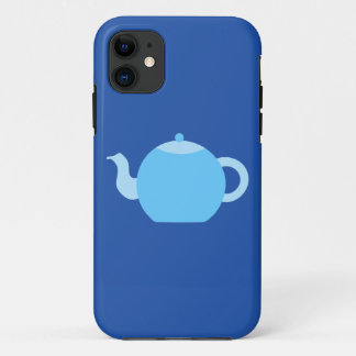 Funda Para iPhone 11 Tetera azul en fondo de la marina de guerra