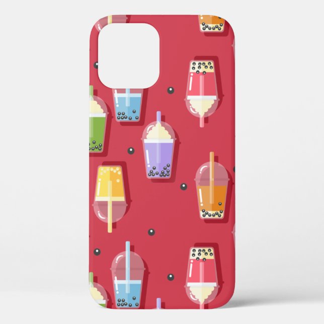 Funda De Case-Mate Para iPhone tetones de burbuja arcoiris rosados (Reverso )