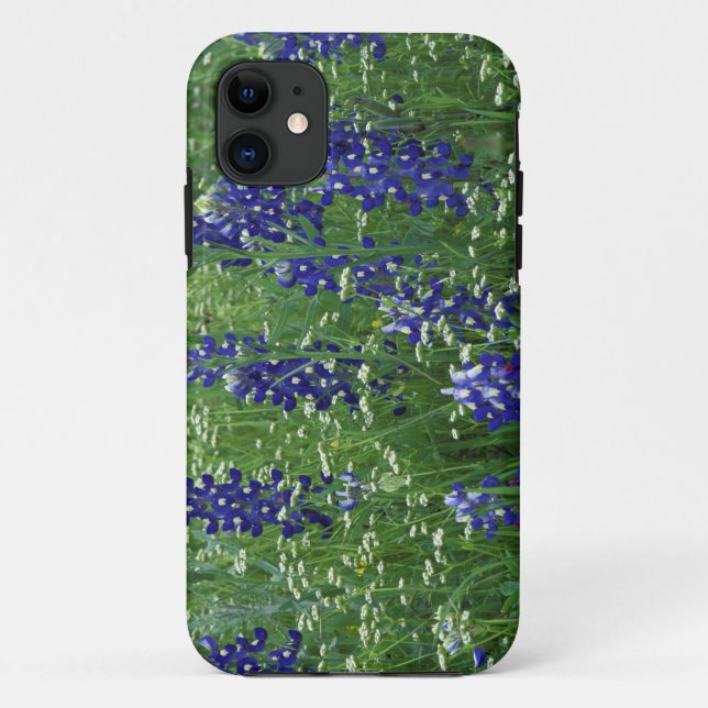 Funda De Case-Mate Para iPhone Texas, Lago Buchanan. Texas Bluebonnet y Wild (Reverso)