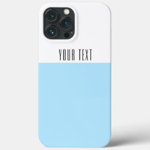 Funda Para iPhone 13 Pro Max Texto de bloque de color azul pastel moderno chic