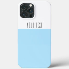 Funda Para iPhone 13 Pro Max Texto de bloque de color transparente azul pastel 