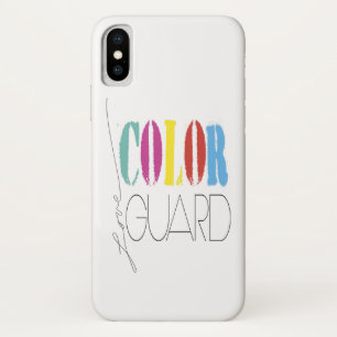 Funda Para iPhone X Texto de la protección de color de la protección d