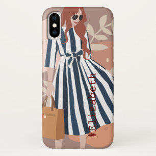 Funda Para iPhone X Texto de personalizable e imagen Colores lindos de