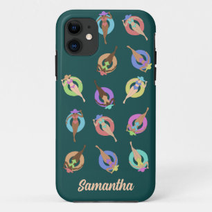 Funda Para iPhone 11 Texto de personalización de Chicas de Beach Chilli